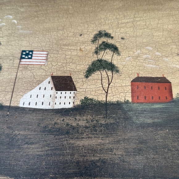 Vintage Hand Painted Wooden Step Stool - Picture 3 of 8